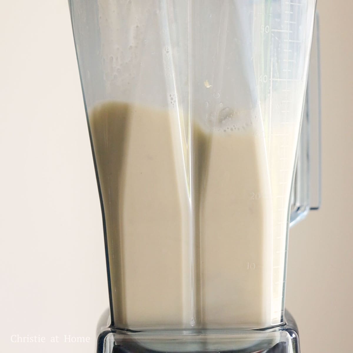 Blend everything on high speed into a very smooth liquid without any banana bits. If you want it super smooth, run the banana milk through a fine sieve before pouring into a tall drinking glass.